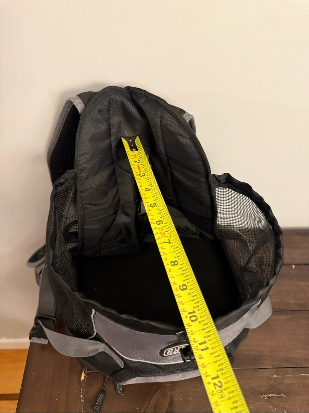 Outward Hound Black and Gray Pet Travel Backpack